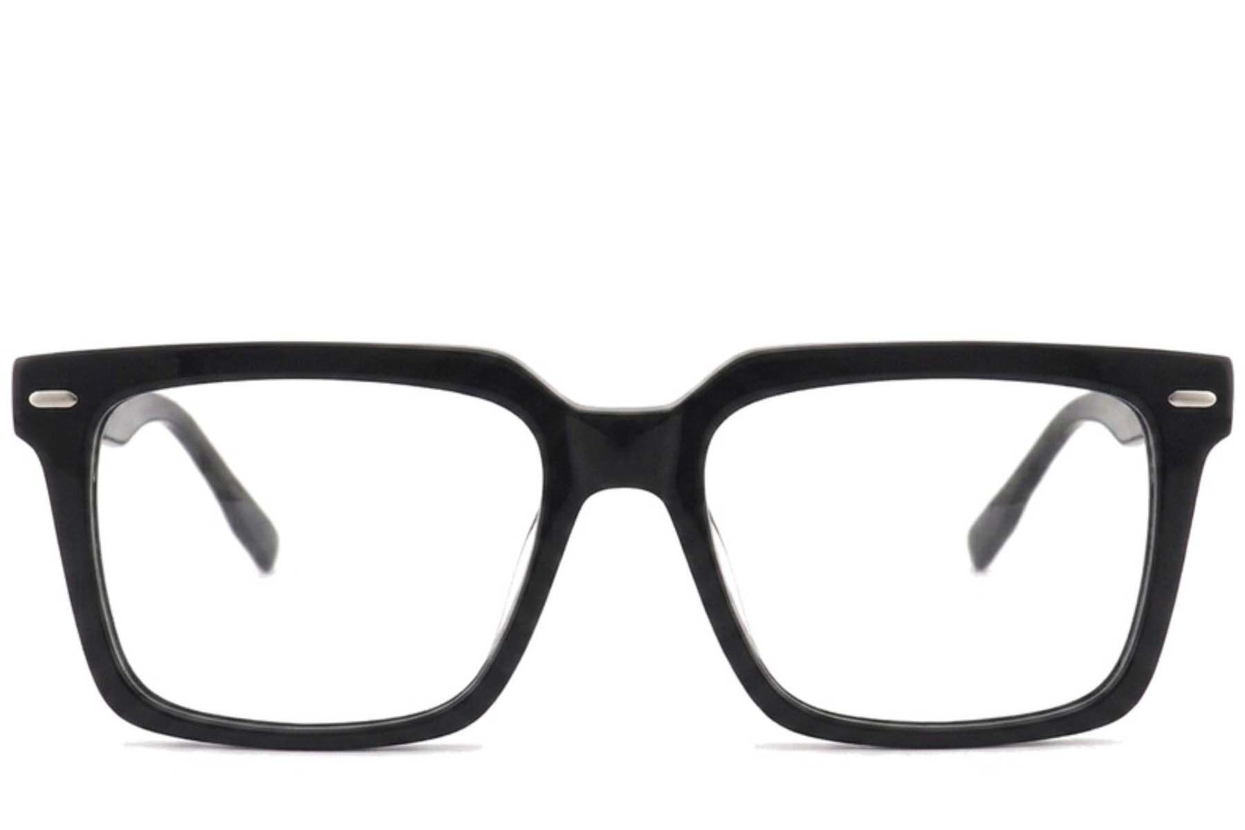 Rectangular Grey Acetate Glasses #BS2012-2504