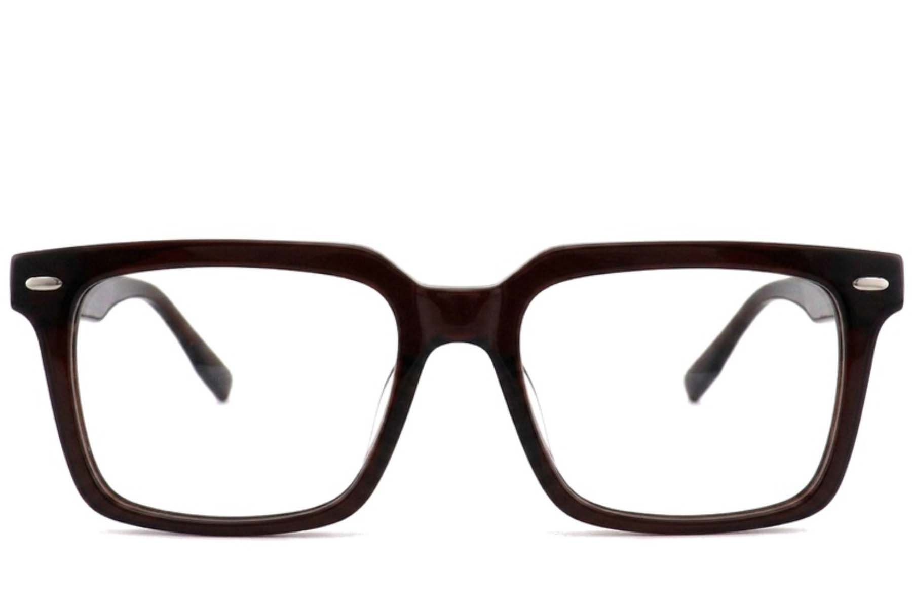 Bicchieri rettangolari in acetato marrone #BS2012-2505
