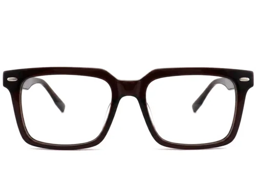 Verres rectangulaires en acétate brun #BS2012-2505