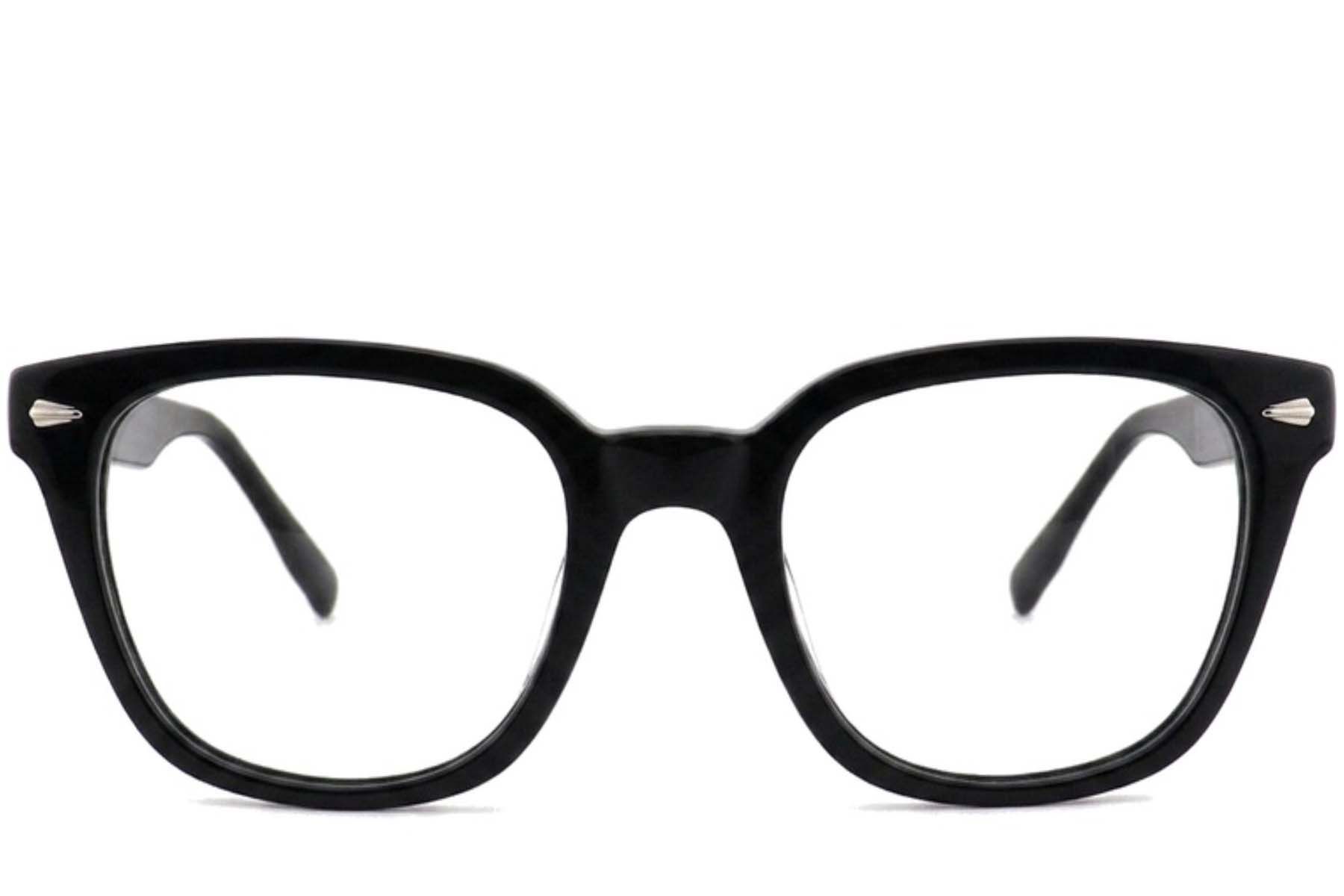 Rectangular Black Acetate Glasses #BS2012-2506