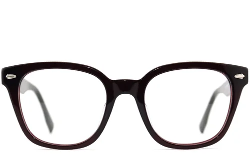 Verres rectangulaires en acétate rouge #BS2012-2507