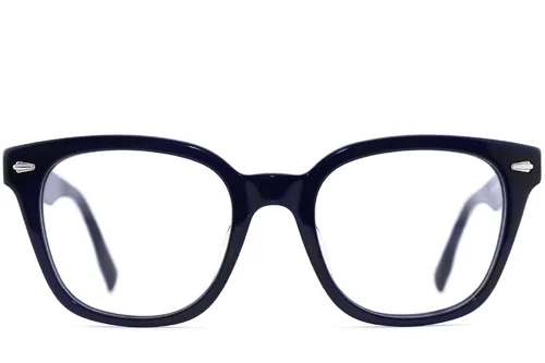 Lunettes rectangulaires en acétate bleu #BS2012-2508