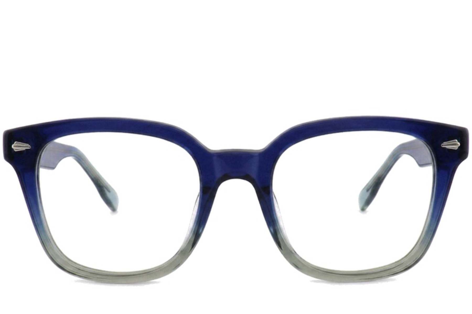 Rectangular Blue Acetate Glasses #BS2012-2509