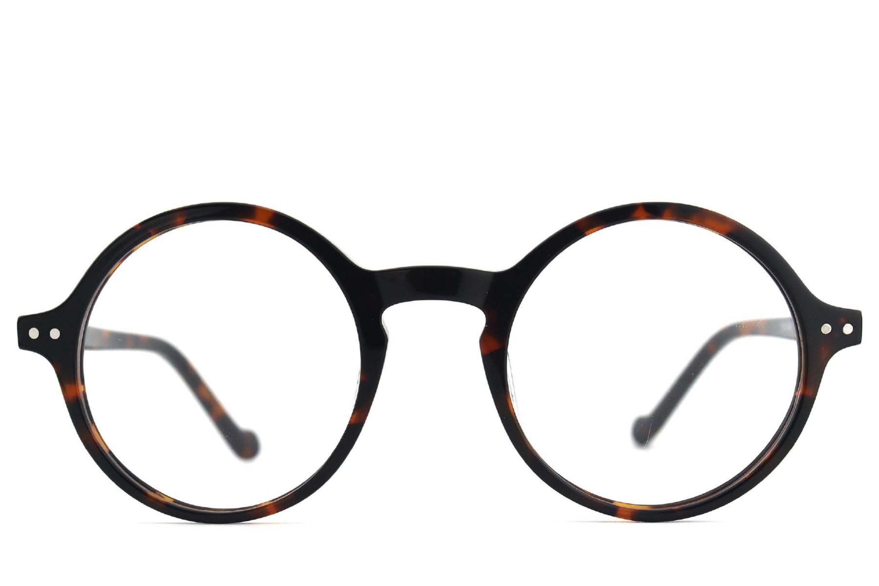 Round Tortoiseshell Acetate Glasses #BS2012-2512