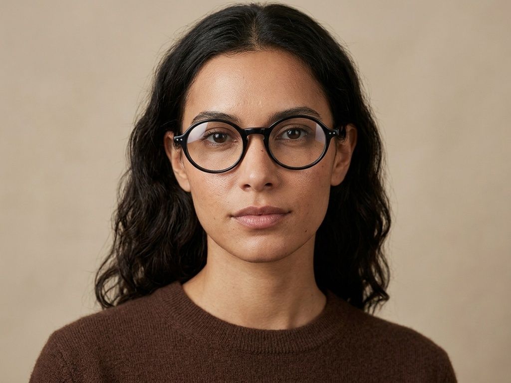 Round Grey Acetate Glasses #BS2012-2513