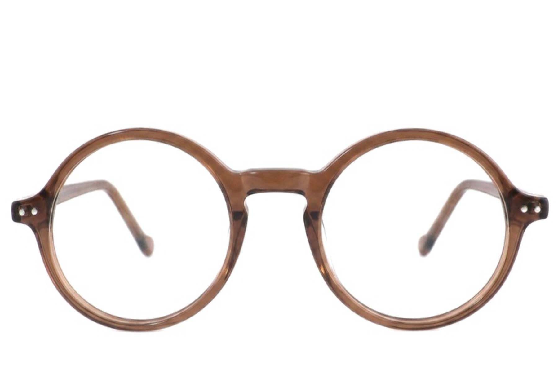 Round Brown Acetate Glasses #BS2012-2514