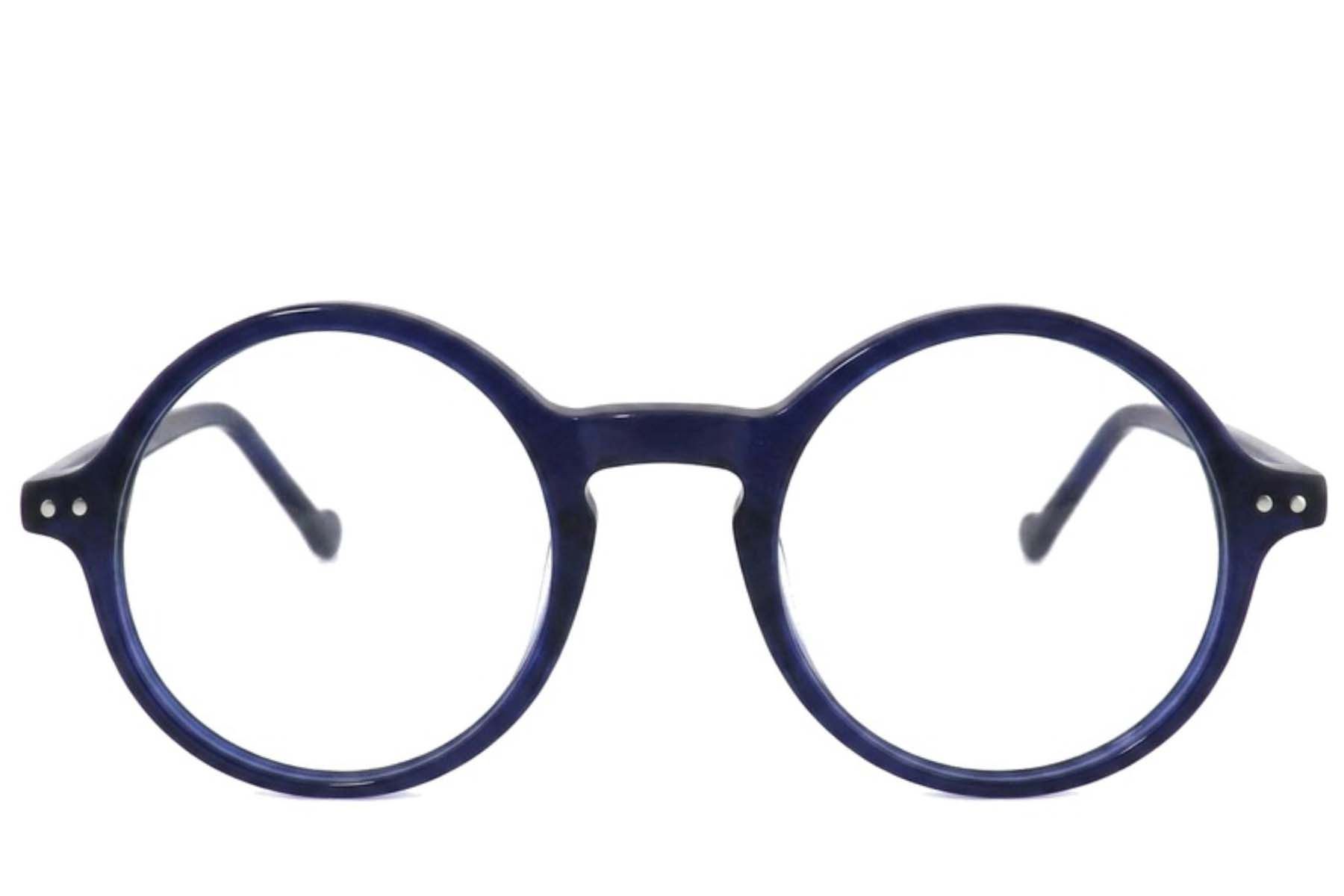 Bicchieri rotondi in acetato blu #BS2012-2515