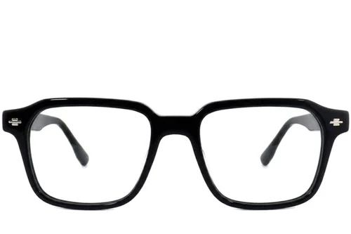 Lunettes rectangulaires en acétate noir #BS2012-2516