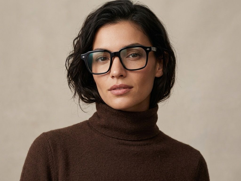 Rectangular Grey Acetate Glasses #BS2012-2519