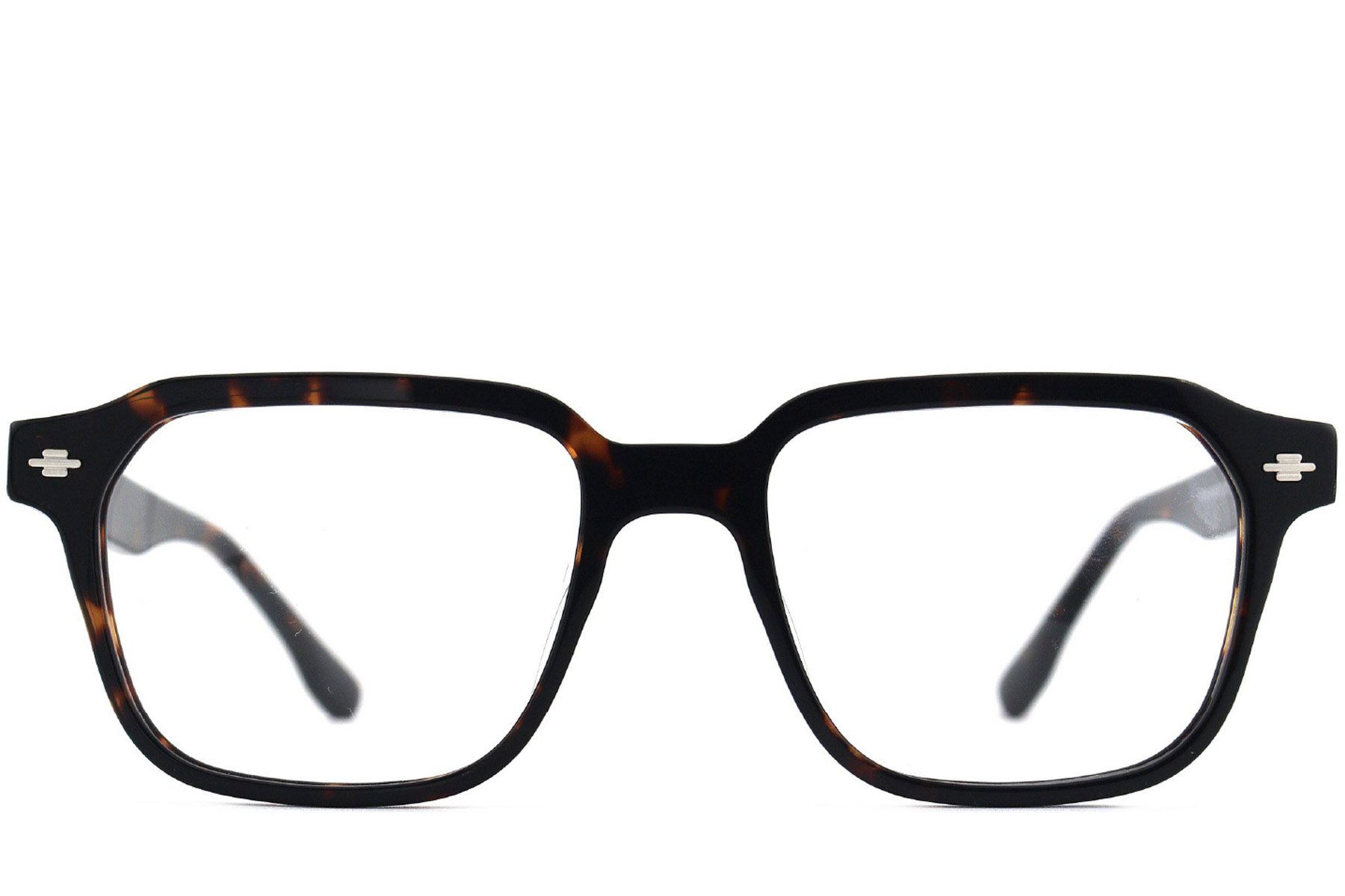 Rectangular Tortoiseshell Acetate Glasses #BS2012-2520
