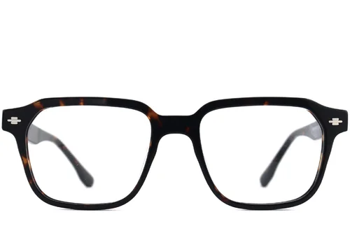 Rectangular Tortoiseshell Acetate Glasses #BS2012-2520