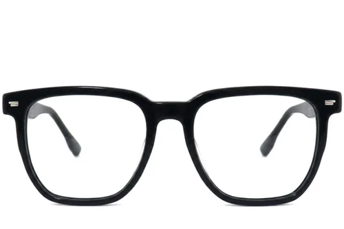 Lunettes rectangulaires en acétate noir #BS2012-2521