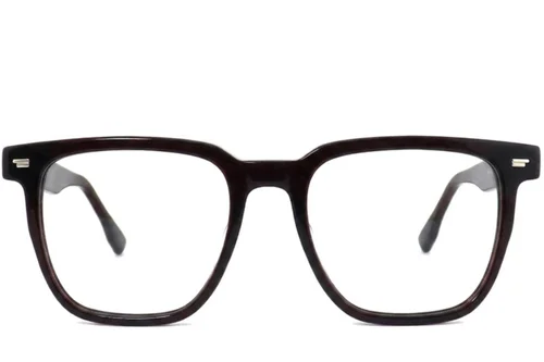 Verres rectangulaires en acétate rouge #BS2012-2522