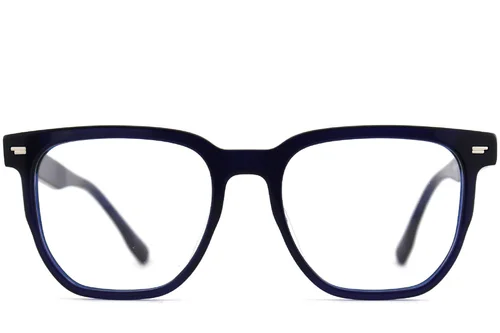 Vasos rectangulares de acetato azul #BS2012-2523