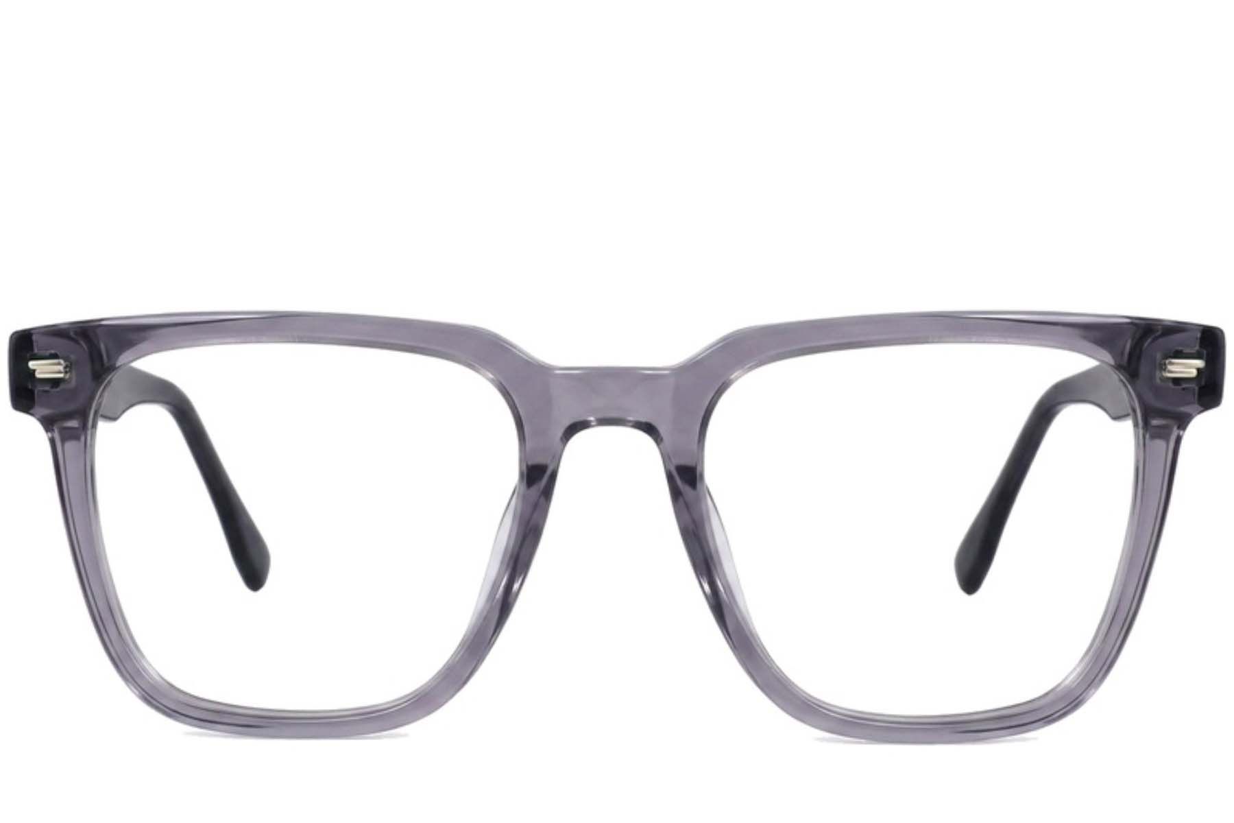 Rectangular Grey Acetate Glasses #BS2012-2525