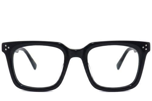 Lunettes rectangulaires en acétate noir #BS2012-2531