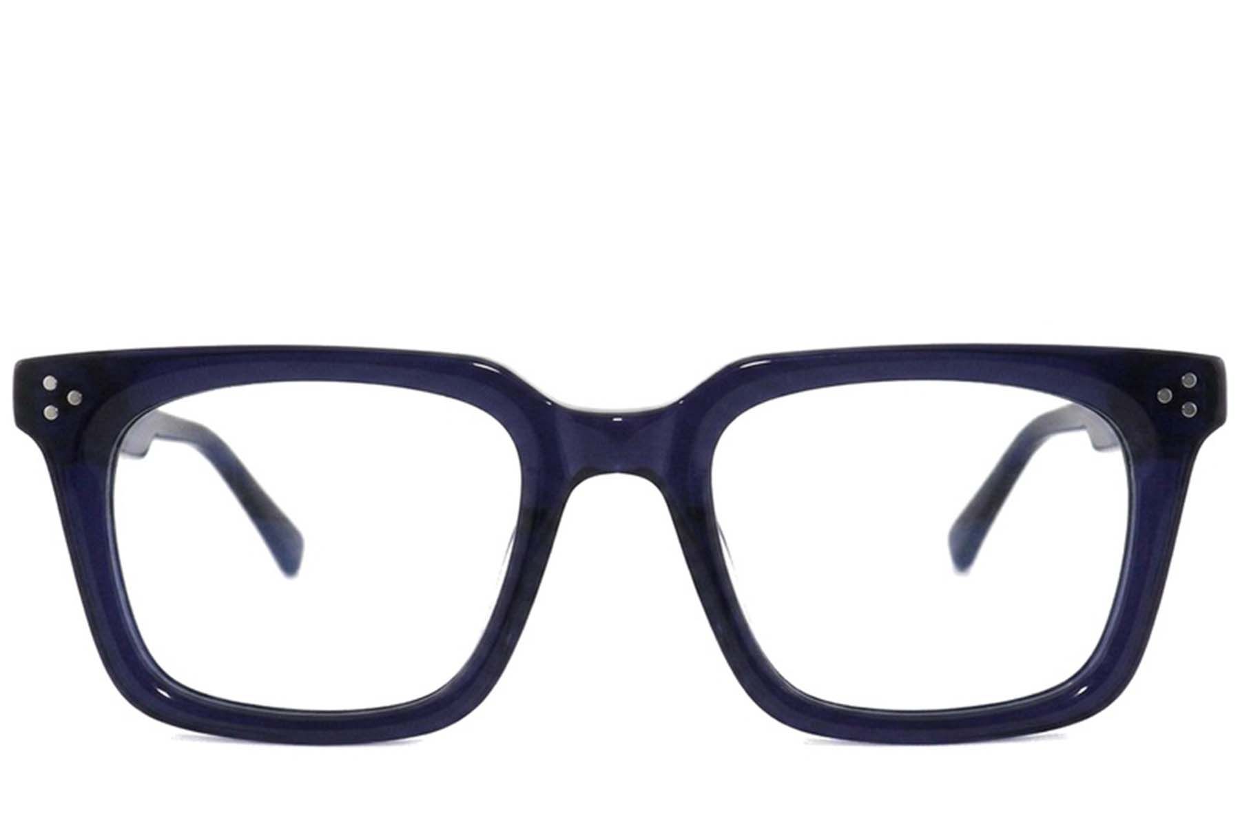 Bicchieri rettangolari in acetato blu #BS2012-2533