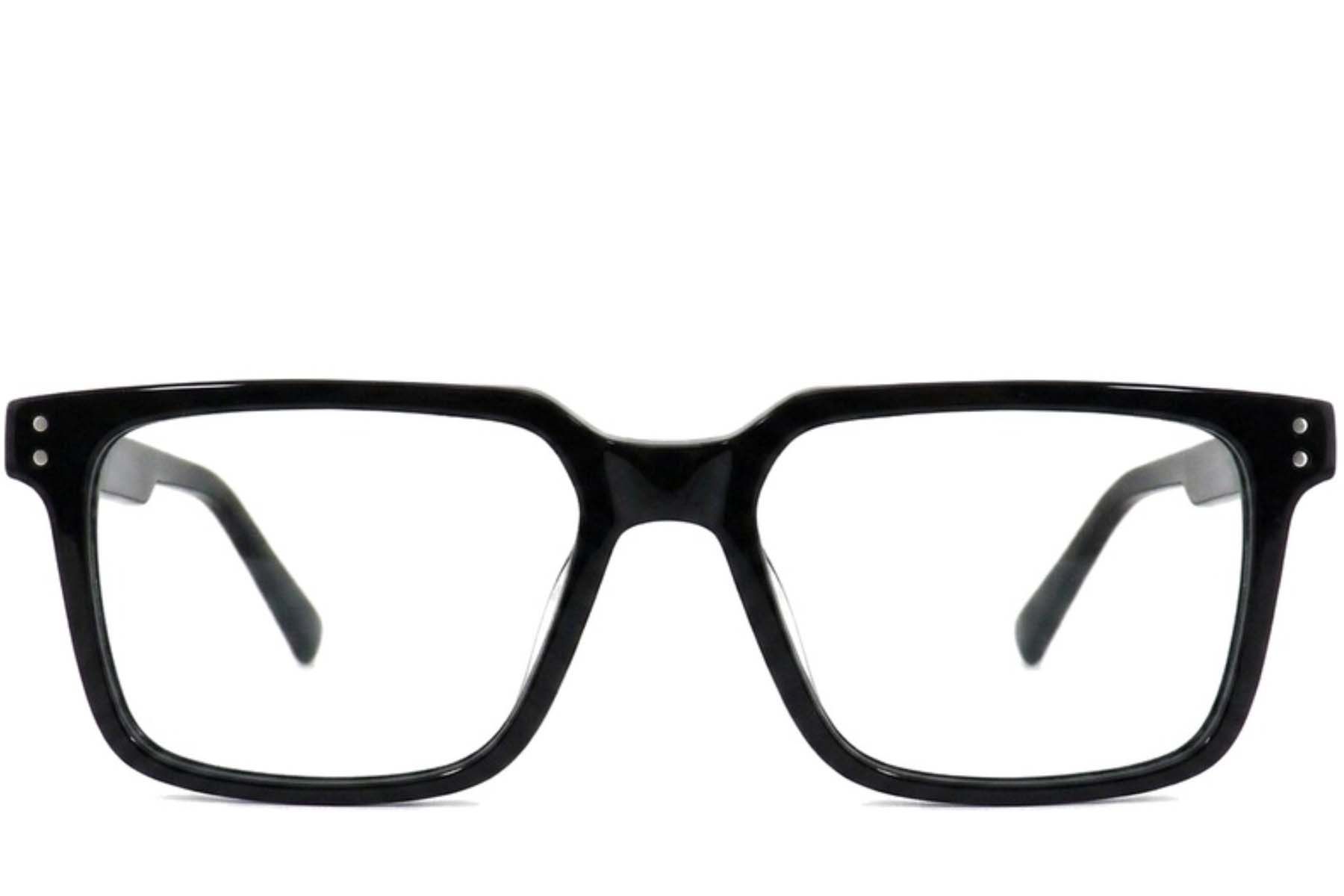 Vasos rectangulares de acetato negro #BS2012-2535