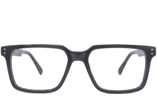 Lunettes rectangulaires en acétate gris #BS2012-2536