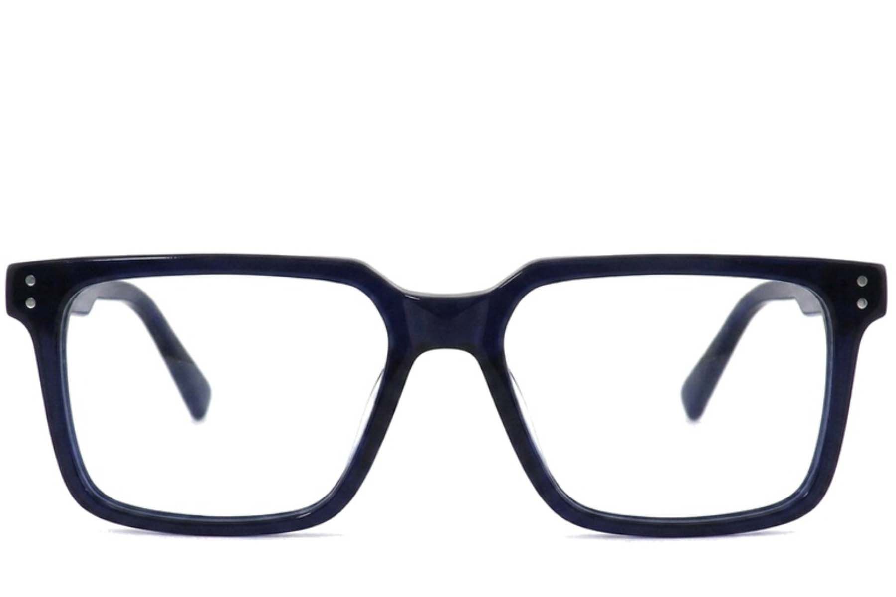 Bicchieri rettangolari in acetato blu #BS2012-2538