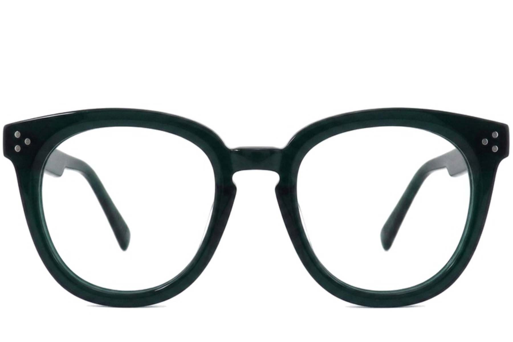 Oval Green Acetate Glasses #BS2012-2541