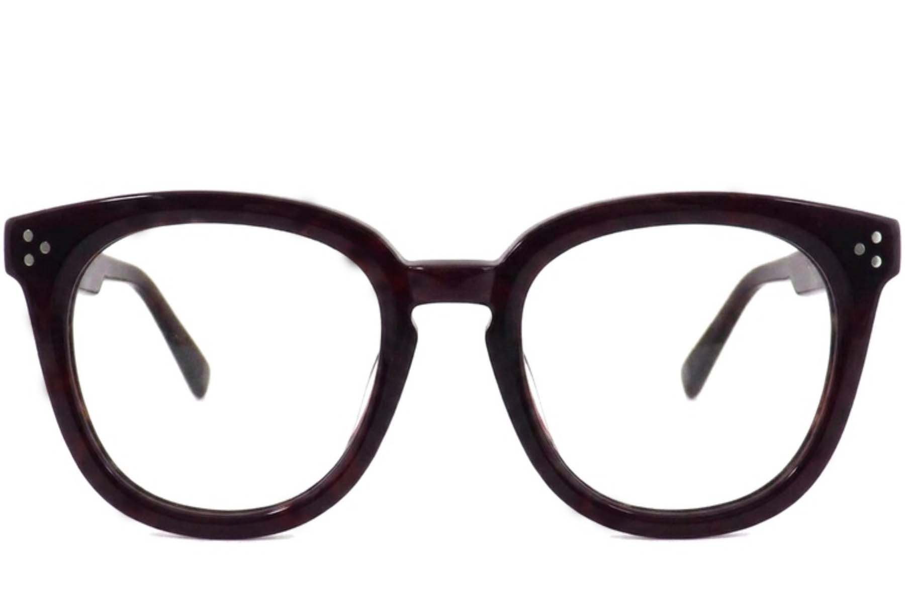 Oval Red Acetate Glasses #BS2012-2542