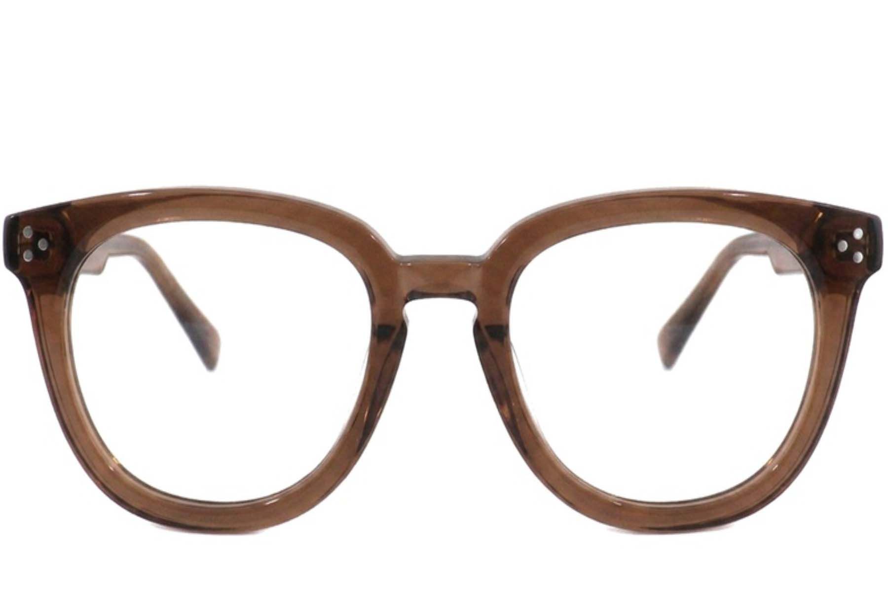 Oval Brown Acetate Glasses #BS2012-2543
