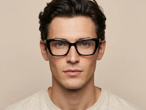 Lunettes papillon en acétate noir #BS2012-2545