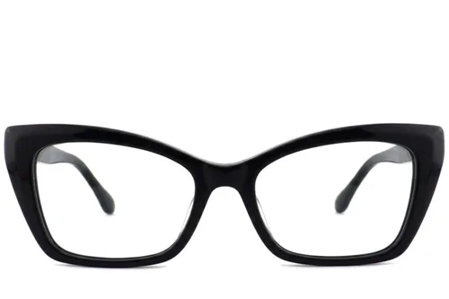 Lunettes papillon en acétate noir #BS2012-2545