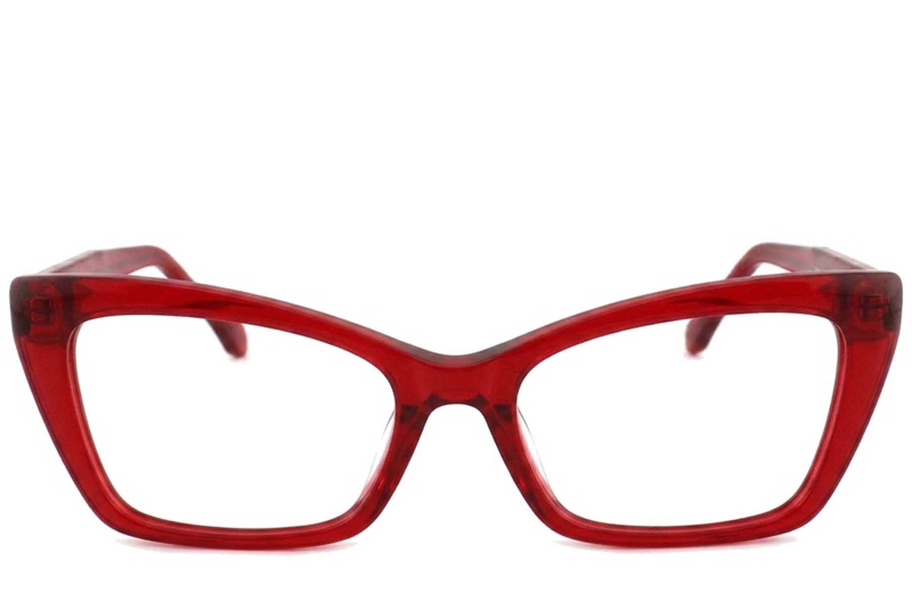 Occhiali in acetato rosso farfalla #BS2012-2547