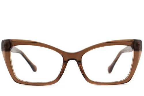 Lunettes papillon en acétate brun #BS2012-2549