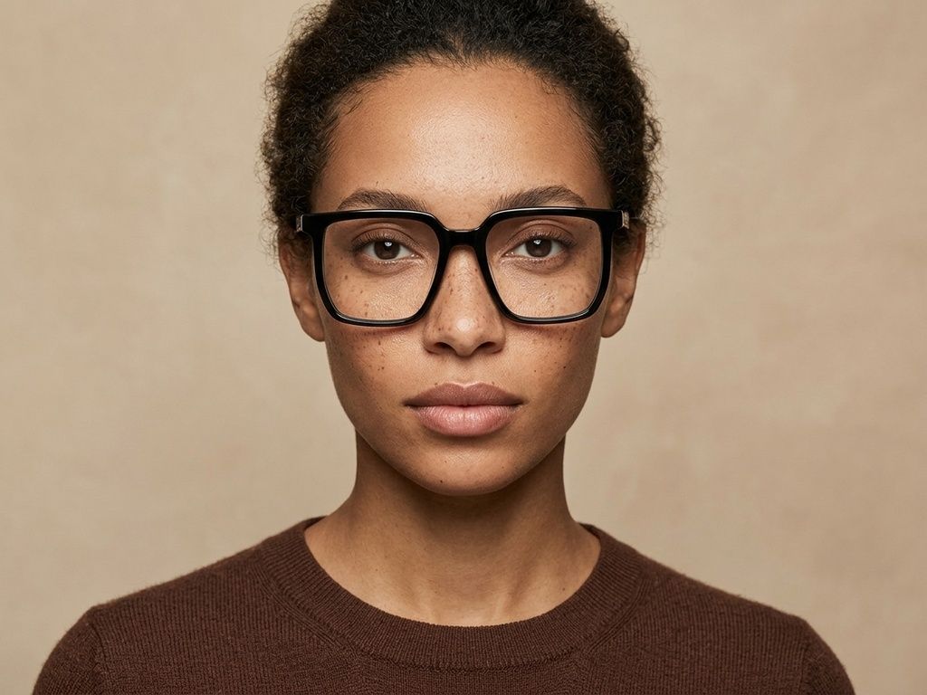 Vasos rectangulares de acetato negro #BS2012-2550
