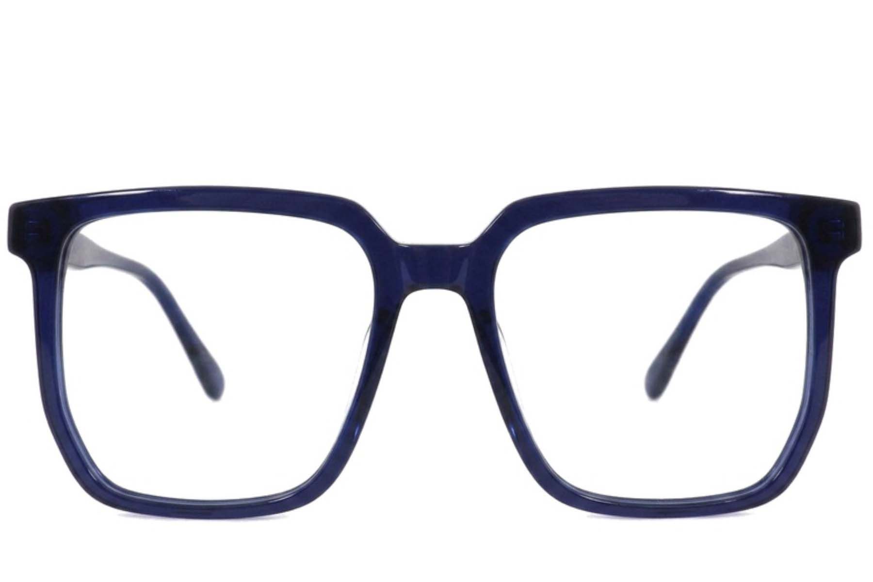 Bicchieri rettangolari in acetato blu #BS2012-2554