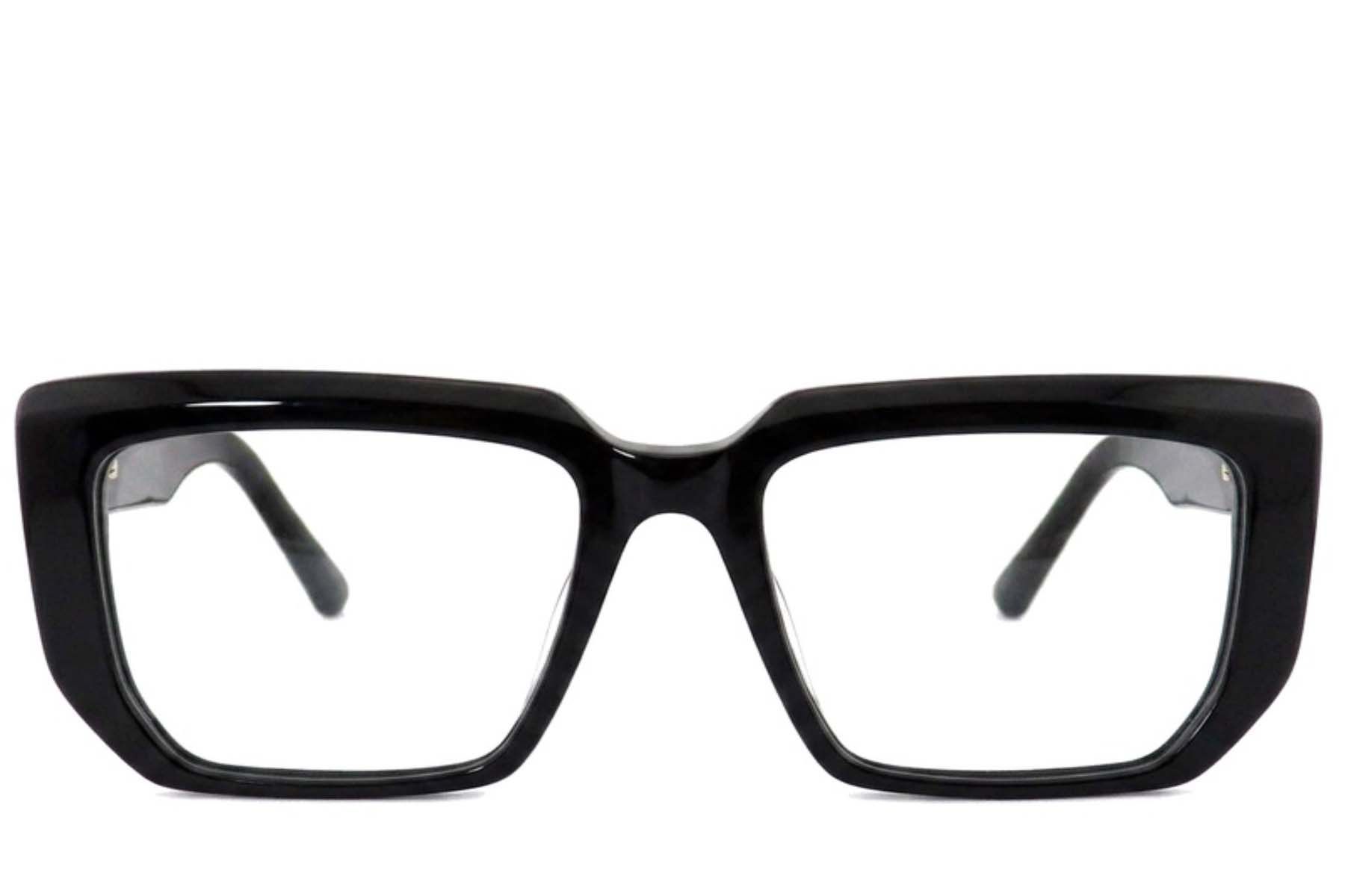 Rectangular Black Acetate Glasses #BS2012-2560