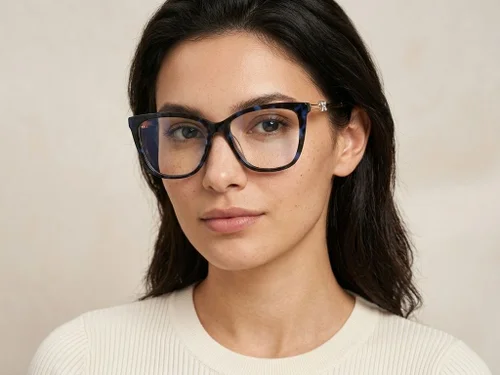 Lunettes en acétate bleu papillon #BS2012-2566