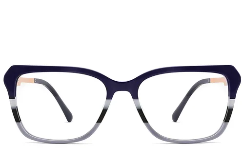 Rectangular Pattern Acetate Glasses #BS2012-2570