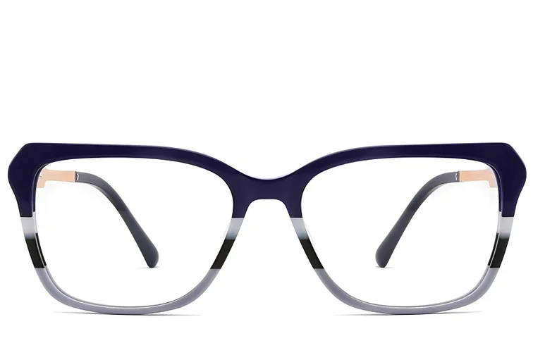 Rectangular Pattern Acetate Glasses #BS2012-2570