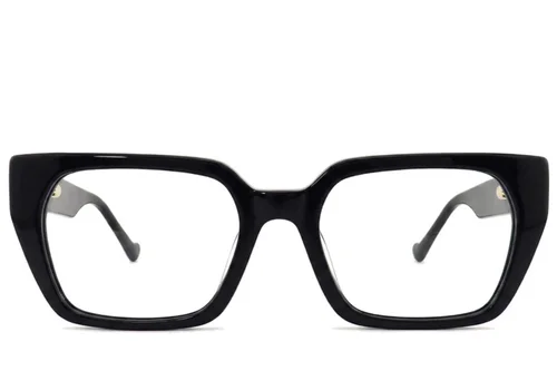 Lunettes rectangulaires en acétate noir #BS2012-2574