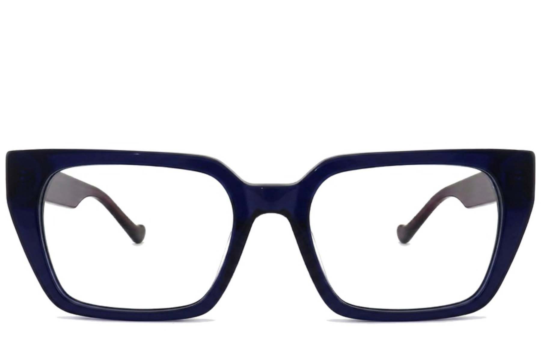 Bicchieri rettangolari in acetato blu #BS2012-2575