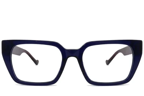 Lunettes rectangulaires en acétate bleu #BS2012-2575