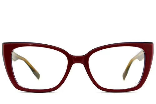 Lunettes papillon en acétate rouge #BS2012-2579