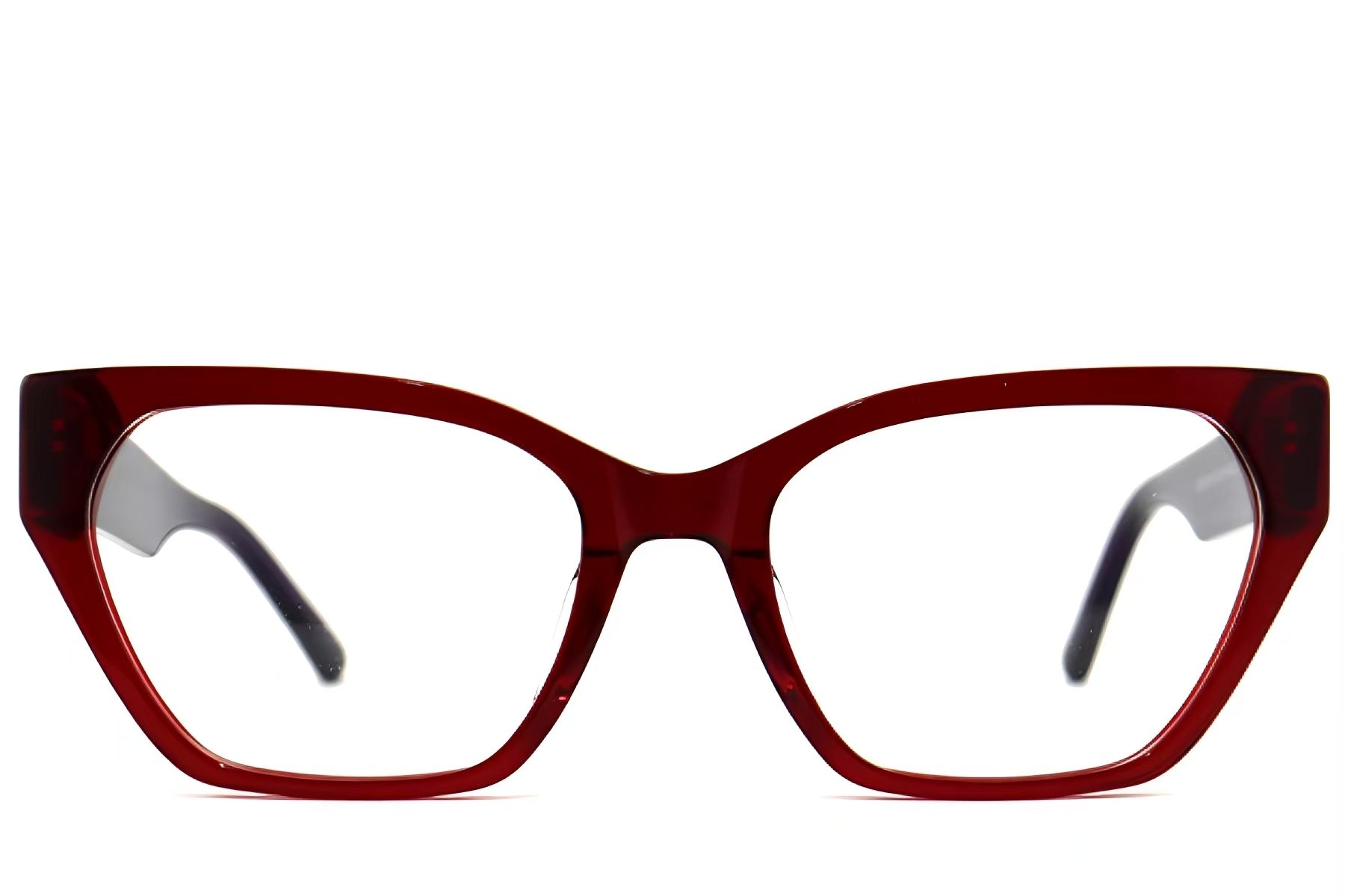 Occhiali in acetato rosso farfalla #BS2012-2584