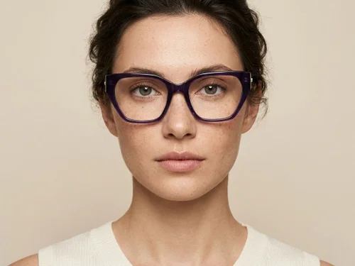 Lunettes en acétate violet papillon #BS2012-2586