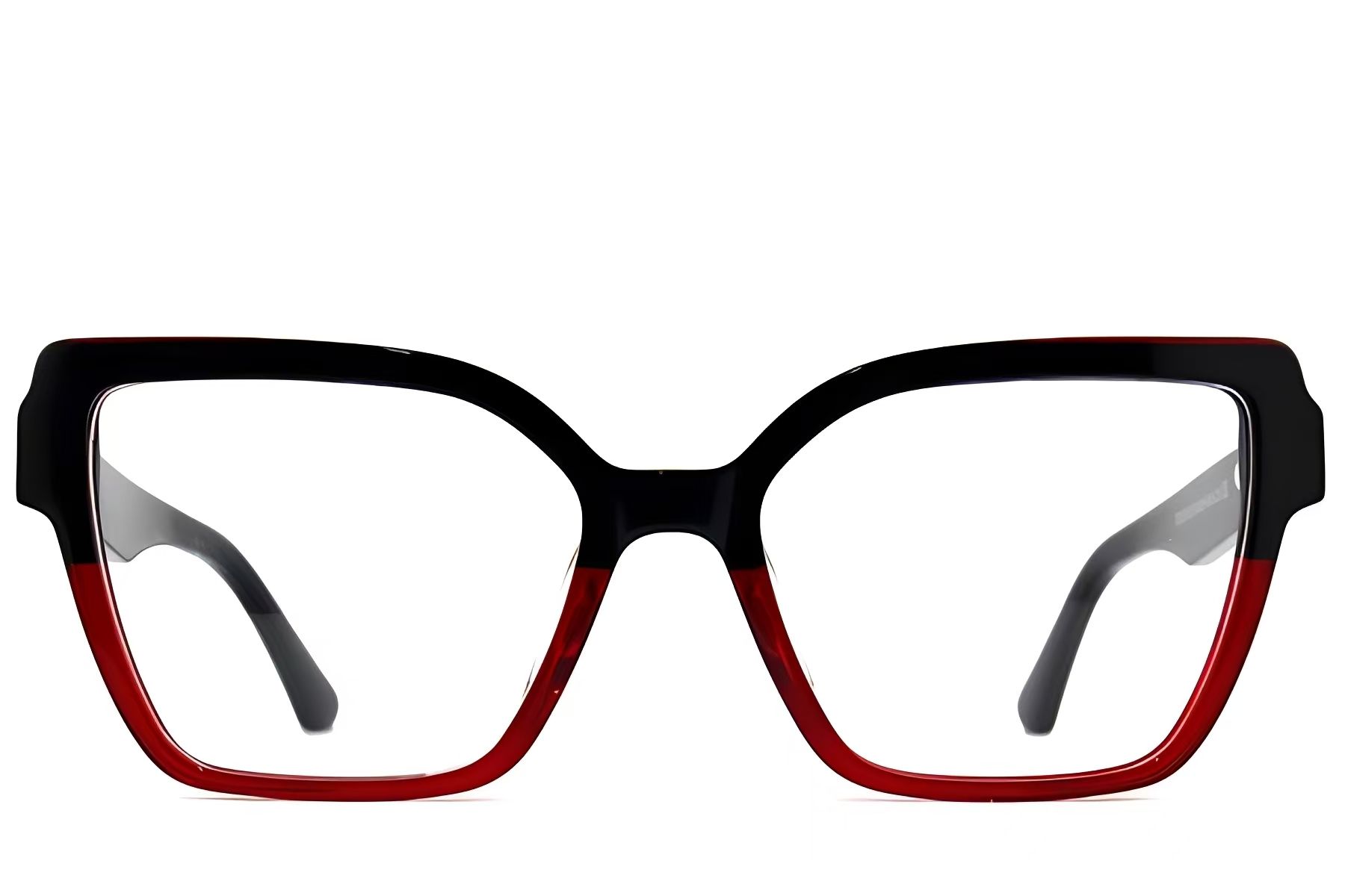 Occhiali in acetato rosso farfalla #BS2012-2589