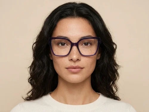 Lunettes en acétate violet papillon #BS2012-2591