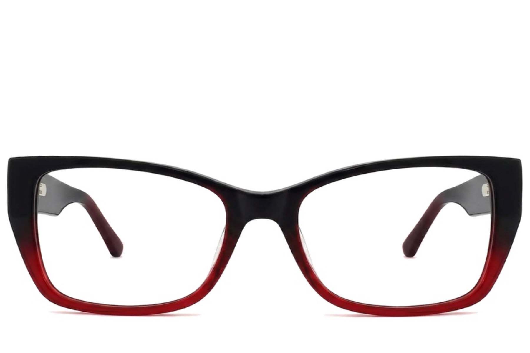 Occhiali in acetato rosso farfalla #BS2012-2599