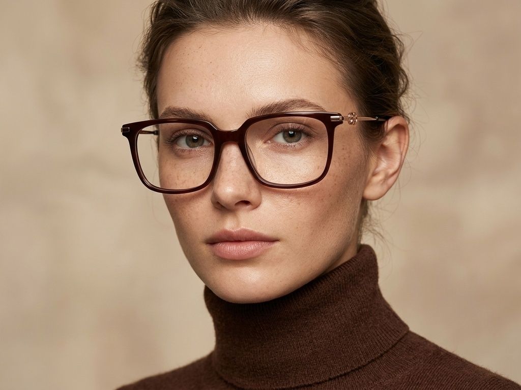 Bicchieri rettangolari in acetato marrone #BS2012-2601