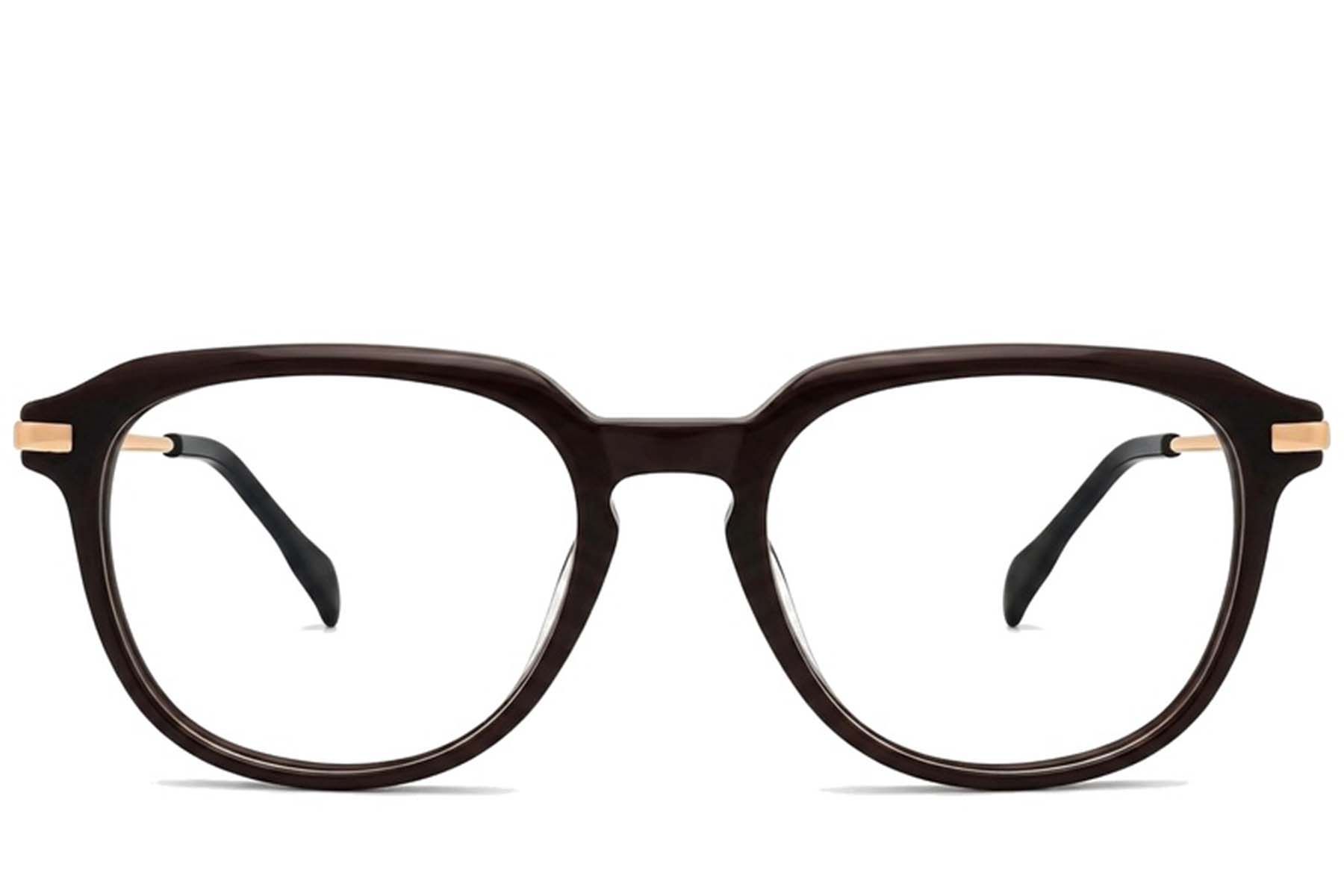 Oval Brown Acetate Glasses #BS2012-2609