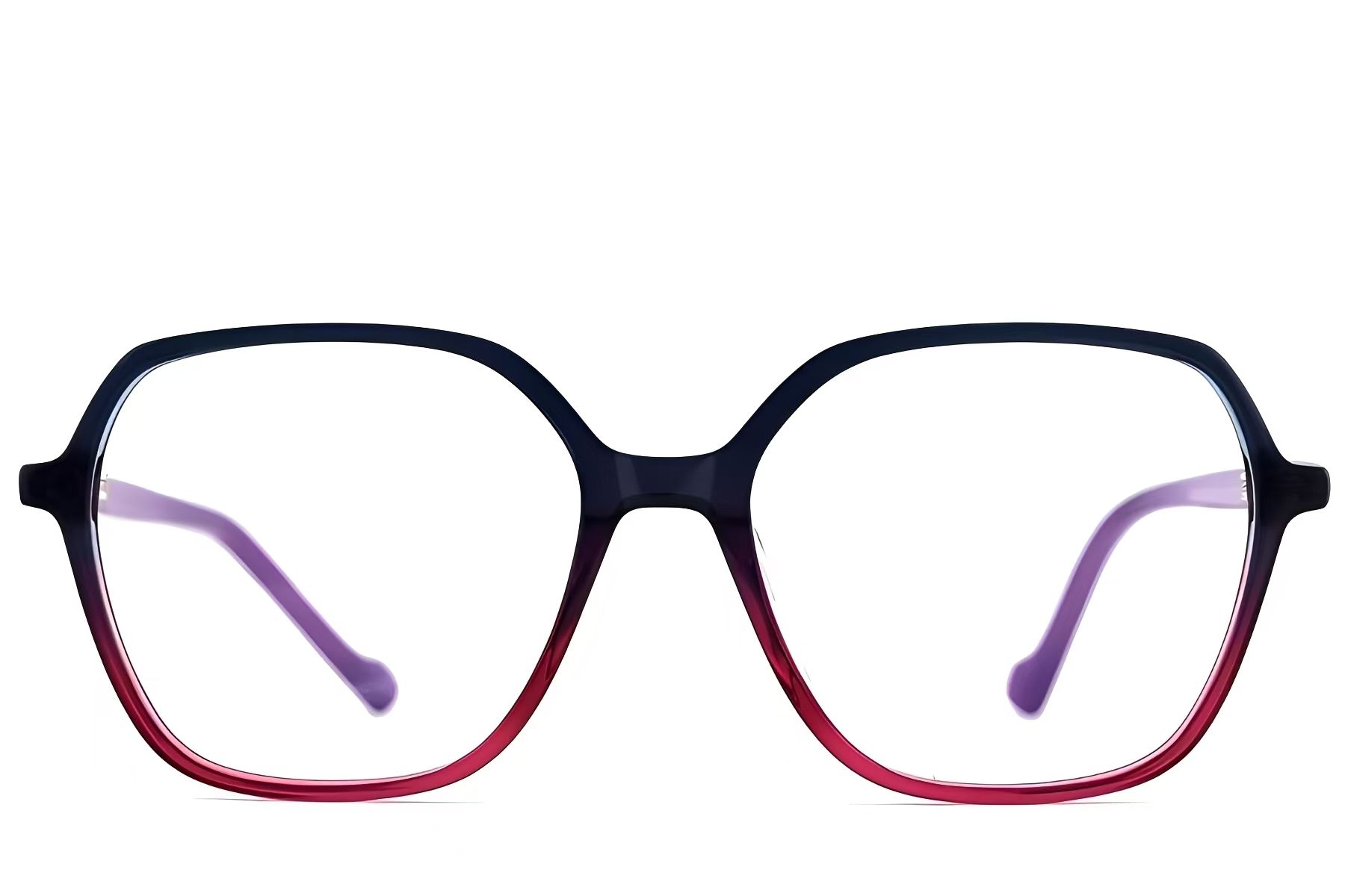 Rectangular Purple Acetate Glasses #BS2012-2611