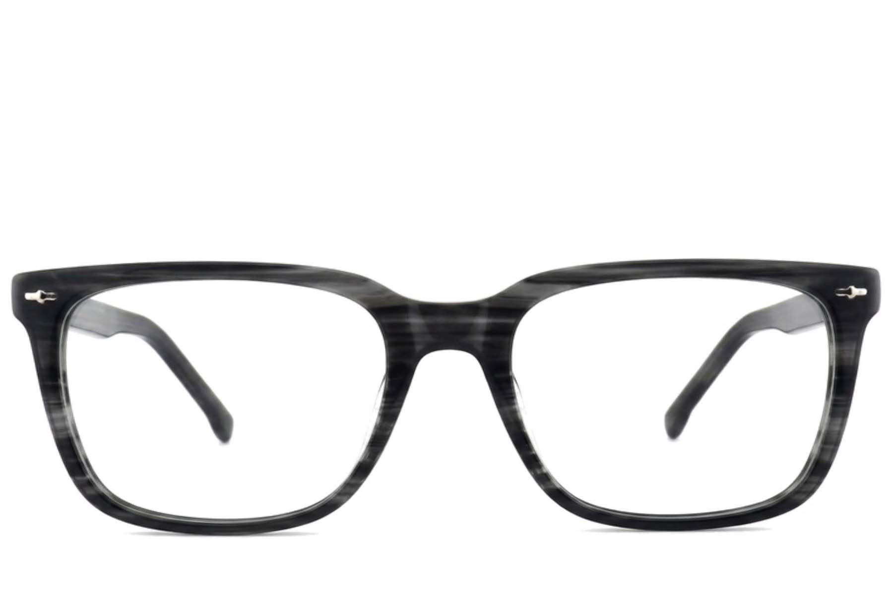 Rectangular Grey Acetate Glasses #BS2012-2616